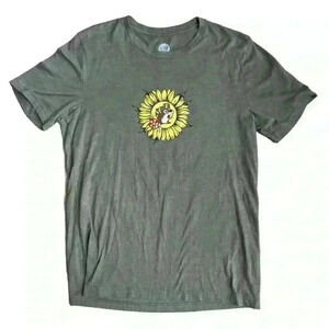 BUC-EES Be Happy Sunflower Floral Logo T-Shirt Merch Womens L Tee